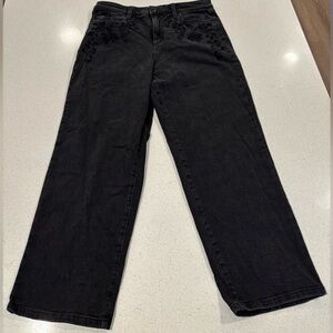 INC | Black Floral High Rise Jeans, Size 10/30